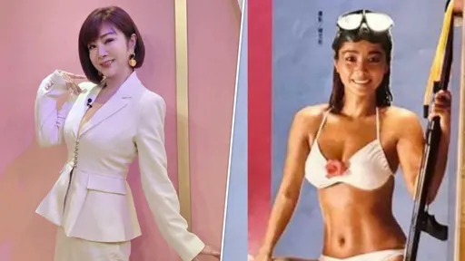 陳美鳳颱風天脫了！只穿比基尼秀緊實馬甲線　「黑貓美人」重出江湖