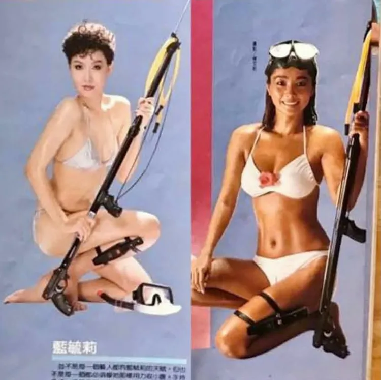陳美鳳秀出她與藍毓莉的年輕辣照，放送福利。翻攝自陳美鳳臉書