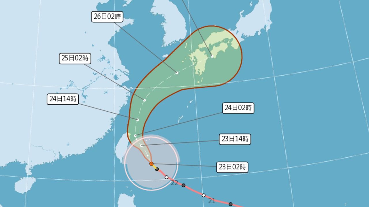 薔琵颱風來了!今天越晚雨越大 不排除登陸
