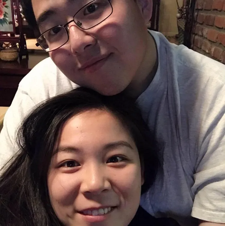 張婉瑩與夫婿。翻攝本人臉書
