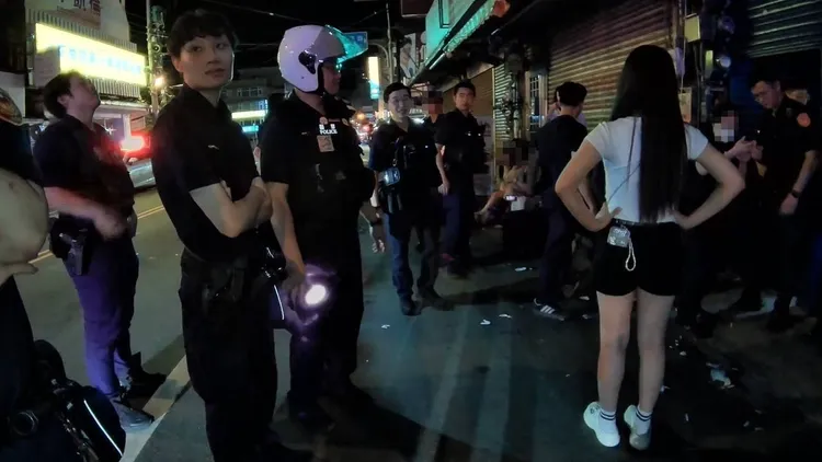 警方到場處理。桃園警分局提供