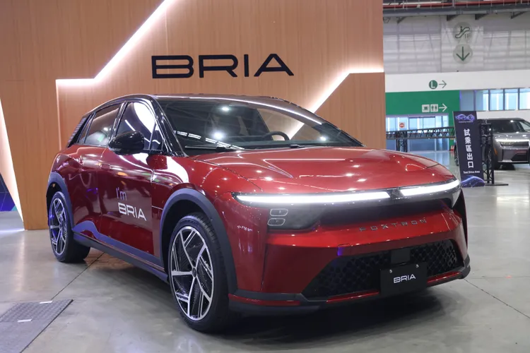 鴻海目前乘用電動車主要採用Foxtron及MODEL A兩大平台，圖為FOXTRON BRIA 。彭欣偉攝