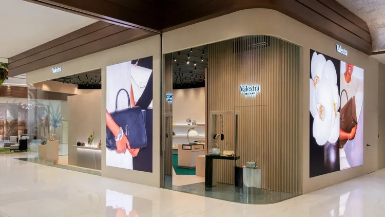 Valextra台北大巨蛋遠東Garden City全新旗艦店。品牌提供