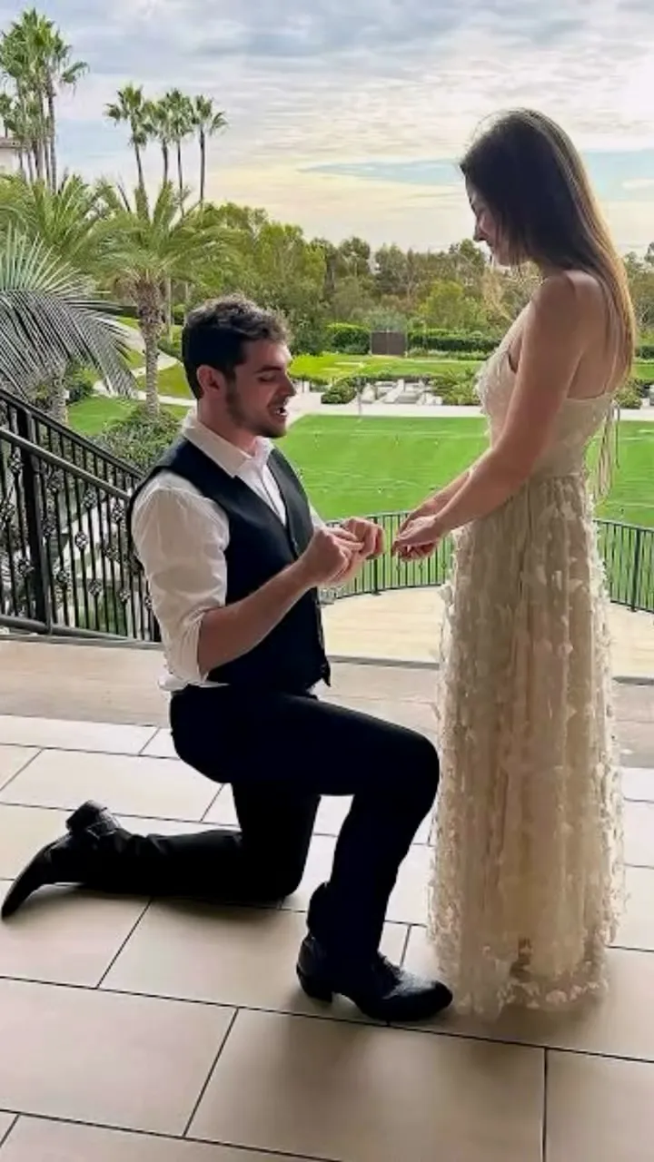 RJ米特去年向交往多年的女友求婚。翻攝RJ Mitte IG