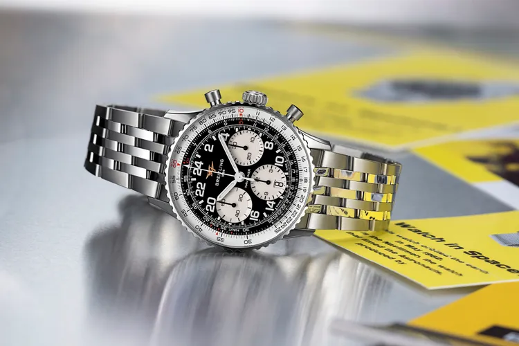 百年靈Navitimer B02 Cosmonaute太空人腕錶。品牌提供