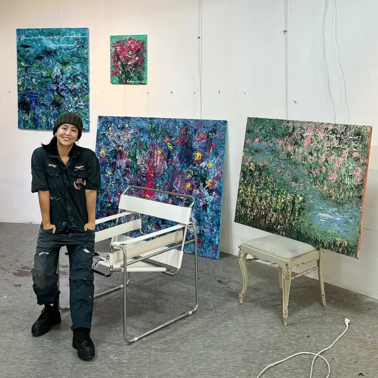 Solbi近年以本名權志晏當畫家。翻攝Solbi IG