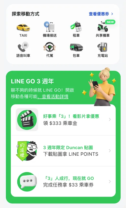 會員累計半年搭乘滿100趟或消費達新台幣5萬元，升等當下即可獲得1,500元移動禮包。業者提供
