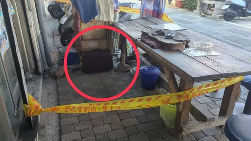 謝龍介服務處門口驚現「神祕皮箱」！警拉封鎖線採證　真相竟是阿伯惹禍
