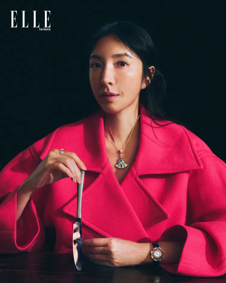 楊謹華拍攝《ELLE》封面。《ELLE》國際中文版提供