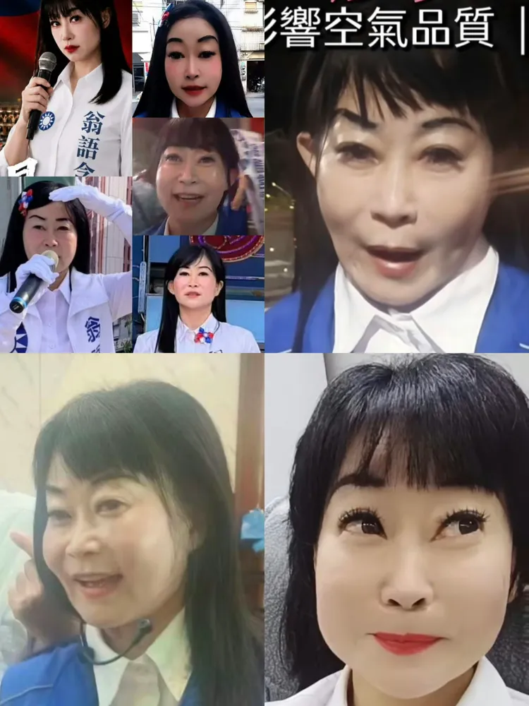 台南市議員參選人翁語含也被指百變。翻攝Threads