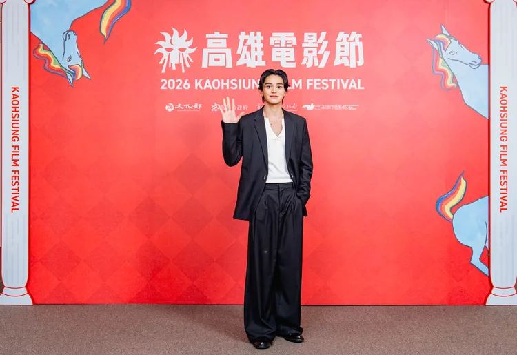 黃旭熙（Lucas）來台。高雄電影節提供