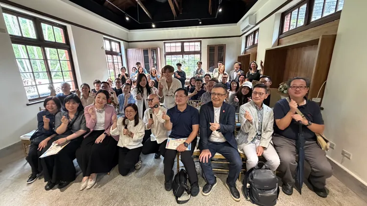 士林官邸國慶日迎台日設計展，遠州織物跨界生活美學與藝術創作。翻攝畫面