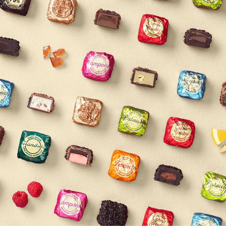 Chocoviar巧克力魚子方多年來發展出豐富選擇。品牌提供