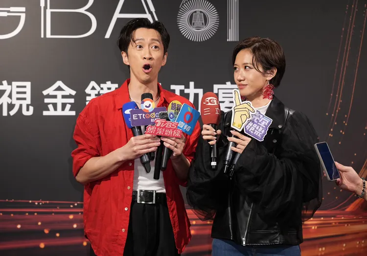 陳漢典搞笑模仿林志玲成為典禮高潮。彭欣偉攝