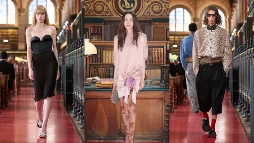 巴黎時裝周｜Valentino大玩未知美學　高賢廷亮美腿來圖書館看秀