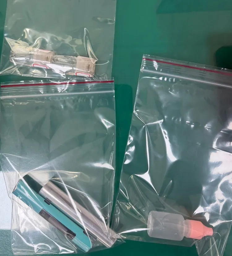 查獲毒品。中壢警分局提供
