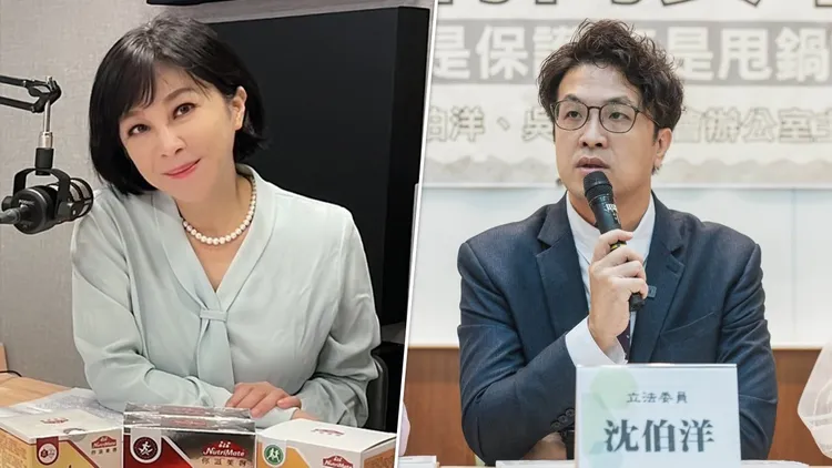 沈伯洋近日傳出將三度赴中廣流行網，接受主持人吳淡如《幸福好時光》節目專訪。翻攝吳淡如、沈伯洋臉書