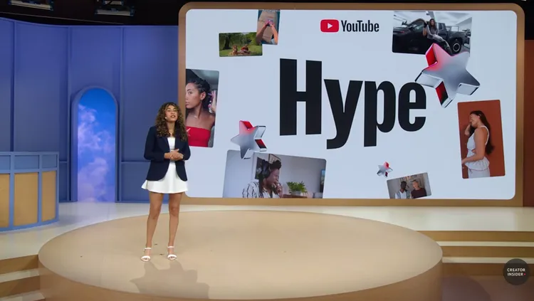 YouTube宣布推出「Hype with Jewels」，讓粉絲用完每週3次免費Hype機會後，仍可透過寶石支持喜愛的影片，協助創作者增加曝光與收入。YouTube畫面