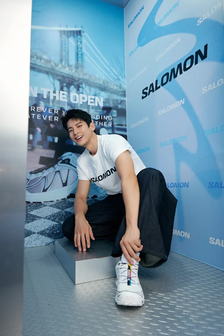 林柏宏表示曾穿著SALOMON鞋款在日本趴趴走。品牌提供