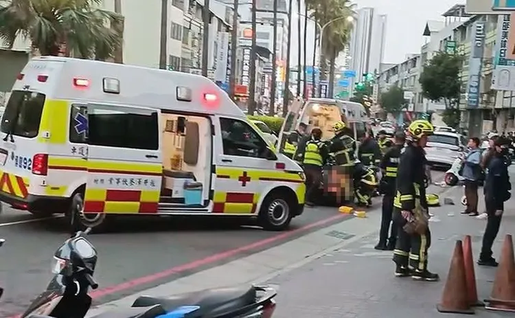 巴姓女子當街遭前男友持雙刀追砍，頸部中刀，經救護人員送醫搶救仍傷重不治。資料照片