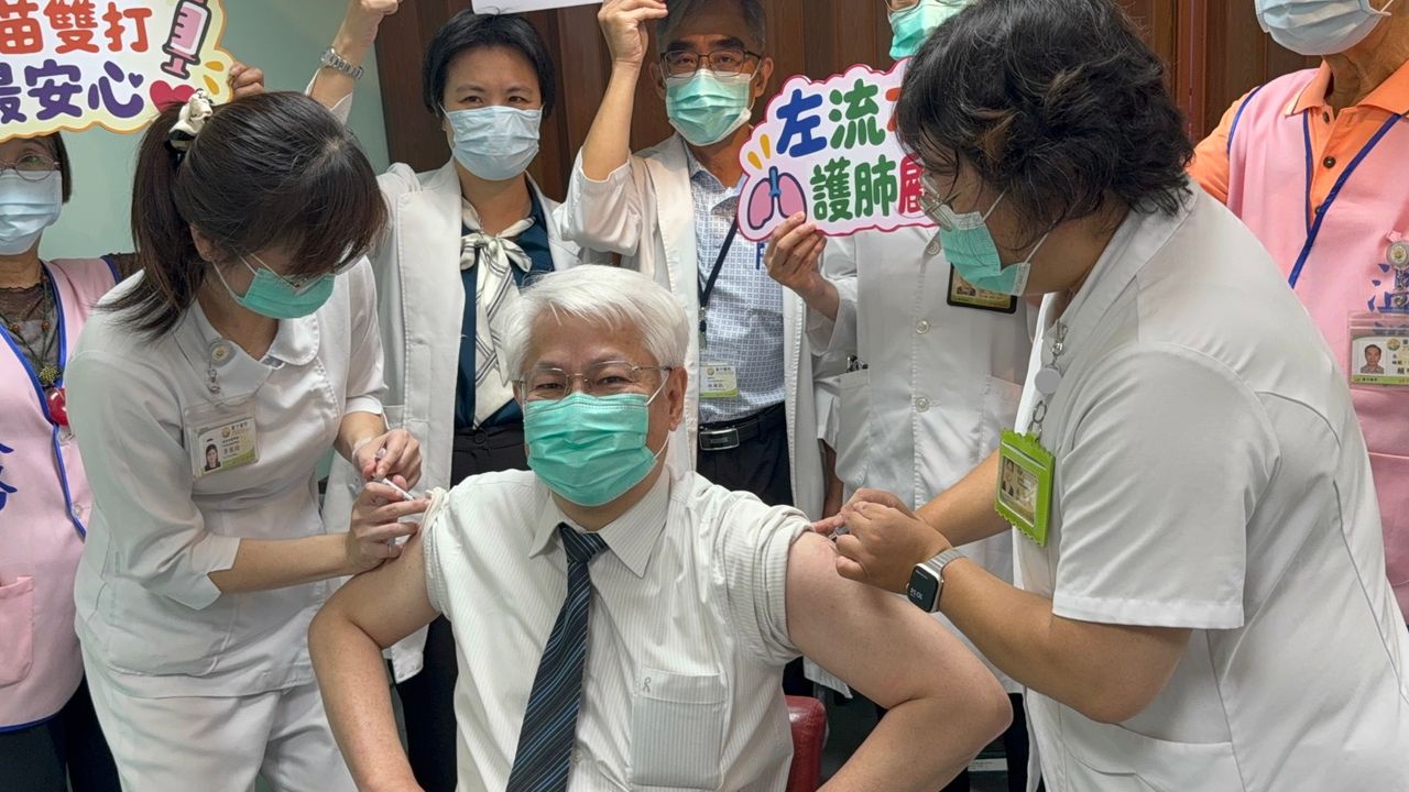 公費疫苗開打!台中醫院設施打專區 「左流右新」搶賺健康幣