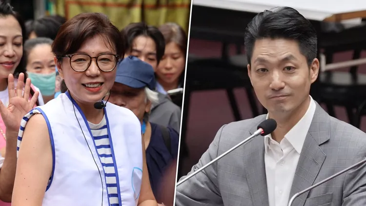 蔣萬安身體不適，妻子石舫亘僅回應「謝謝關心」。資料照