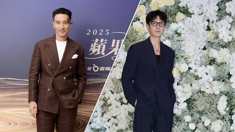 王陽明（左）、柯震東兩大男神擔任頒獎人。