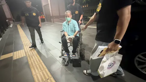 闖富邦人壽砍員工　兇嫌「剃光頭坐輪椅」遭收押