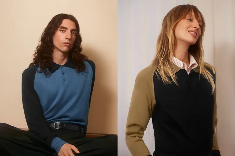 UNIQLO F.RISSO 2026秋冬針織膠囊系列以撞色設計帶來活力視覺。品牌提供