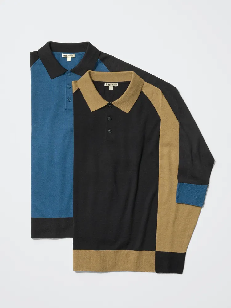 UNIQLO F.RISSO 2026秋冬針織膠囊系列3D織法POLO衫，各1290元。品牌提供