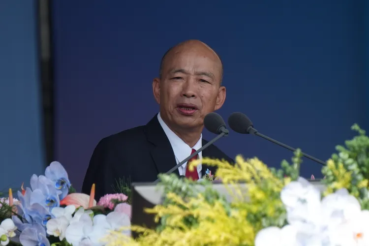 今（10）日是中華民國115年雙十國慶，立法院長、國慶籌備會主席韓國瑜出席總統府前廣場的國慶大典。彭欣偉攝