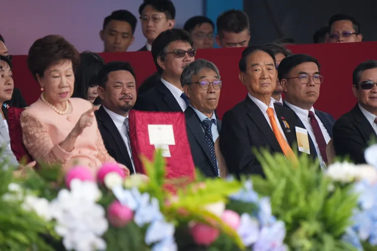 今（10）日是中華民國115年雙十國慶，前總統陳水扁、前副總統呂秀蓮也同台亮相。彭欣偉攝影