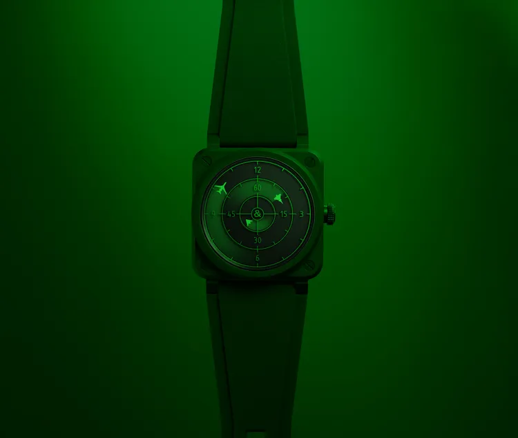 Bell & Ross發表第四代雷達腕錶BR-03 Green Radar Ceramic。品牌提供