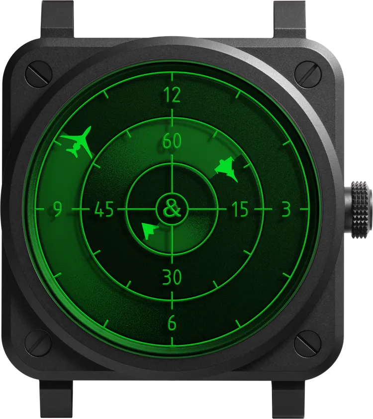 Bell & Ross發表第四代雷達腕錶BR-03 Green Radar Ceramic。品牌提供