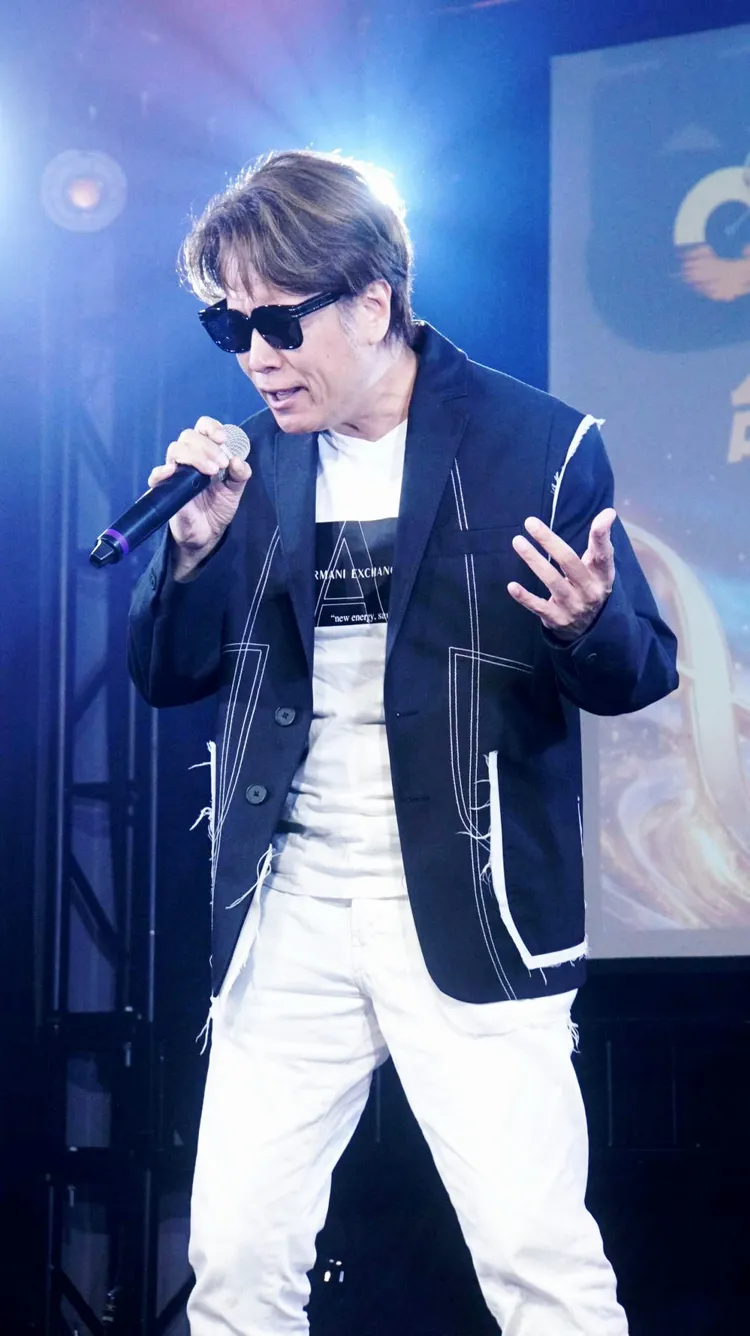 江志豐強忍眼疾，賣墨鏡出席擔任評審。菲常動人音樂文創提供