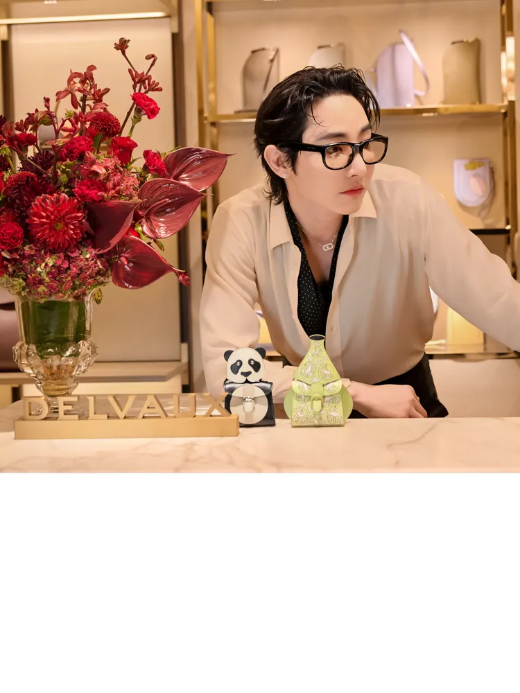 李洙赫出席Delvaux上海新店開幕活動。翻攝李洙赫IG
