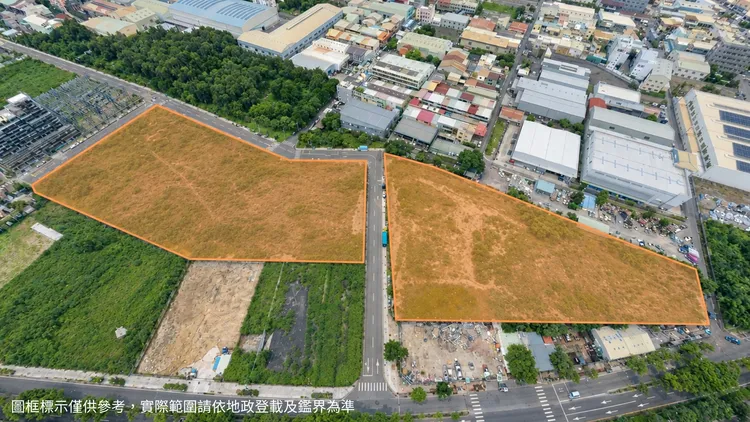 土地位置鳥瞰。信義全球資產提供