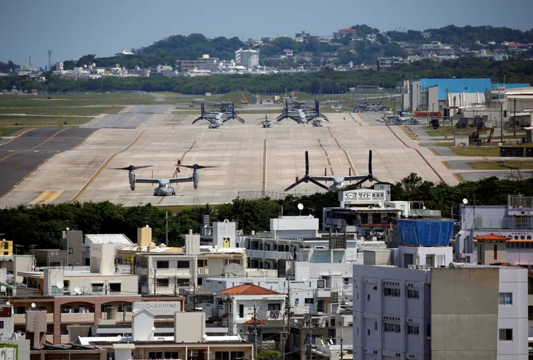 沖繩美軍基地。路透社
