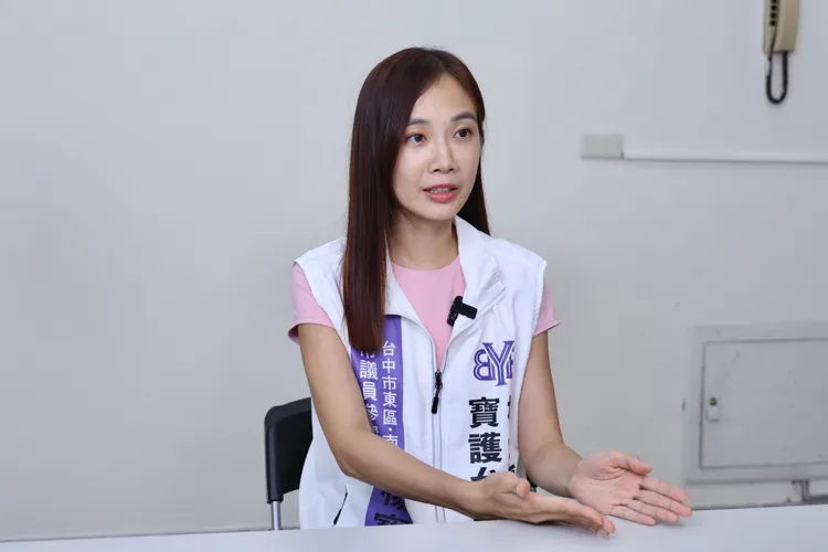 楊寶楨以無黨籍身分參選台中市議員。莊宗達攝