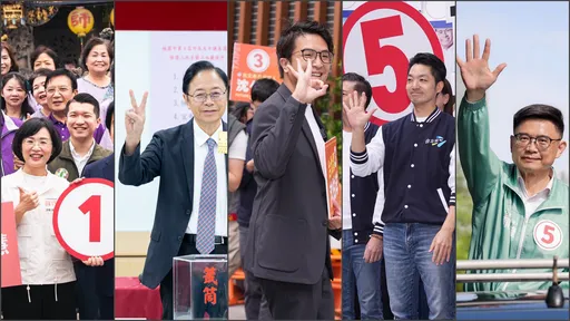 六都號次口號戰開打！蔣萬安「5號五告讚」　沈伯洋、江啟臣搶打「靠山牌」