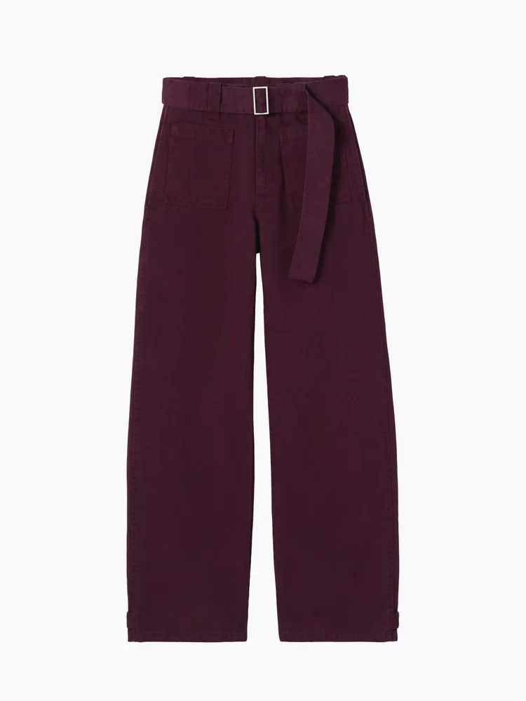 Gap X Victoria Beckham聯名高腰弧形工裝長褲，3699元。品牌提供