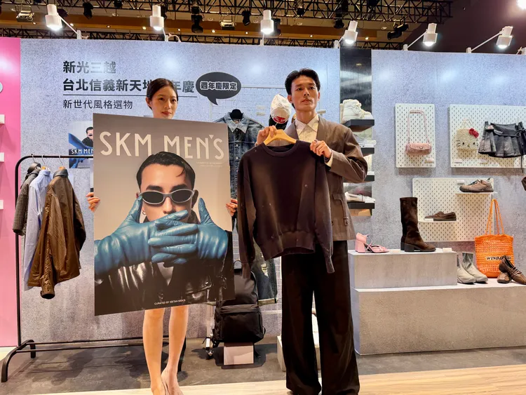 新光三越A9男性樓層SKM MEN‘S開幕滿一週年。業績已成長20％。莊偉祺攝