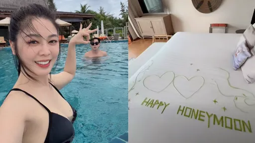 白家綺火辣度假！比基尼秀身材不藏了　老公浪漫舉動惹鼻酸