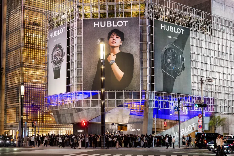 破千名粉絲擠爆Hublot銀座旗艦店。品牌提供