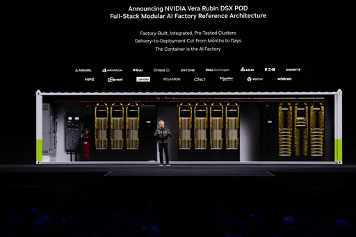 輝達發表DSX POD AI工廠！明年初交付　台達電、鴻海、廣達6台廠入列