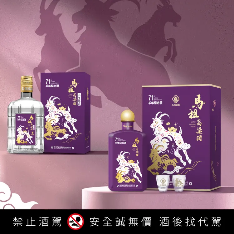 生肖酒系列第八款亮相！「瑞羊納福」延續年度收藏熱潮。業者提供