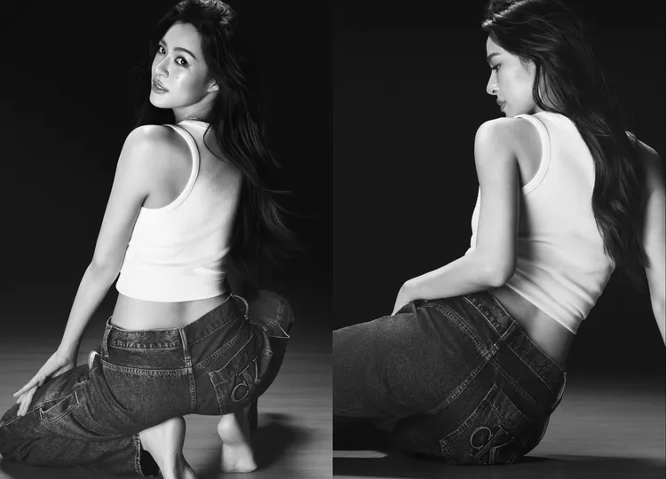 鄺玲玲拍攝Calvin Klein形象照。品牌提供