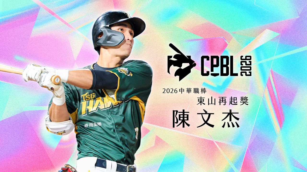 從整季報銷到百安回歸!29歲陳文杰奪東山再起獎 寫中職最年輕紀錄