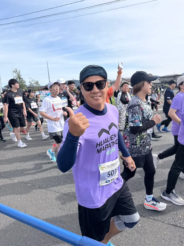 竇智孔受邀赴日參與人生首場海外馬拉松。竇智孔提供