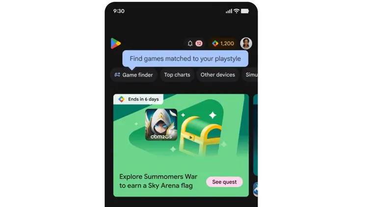 Google Play推出的新功能「Game Finder」 ，結合Google Play的遊戲資料庫與全球超過12億名龐大社群玩家的力量，讓使用者輕鬆找到符合自己口味與遊玩風格的遊戲。Google提供